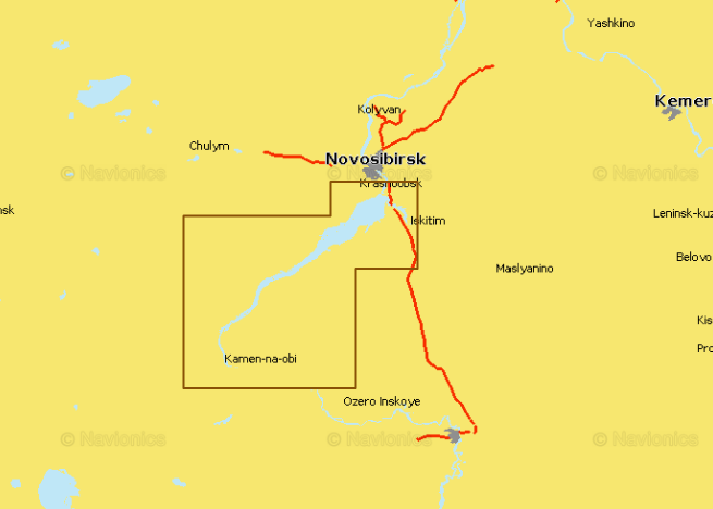  Карта для эхолота Novosibirskoe reservoir Новосибирское водохранилище 5G763S